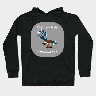 Piwakawaka  Fantail  New Zealand Hoodie